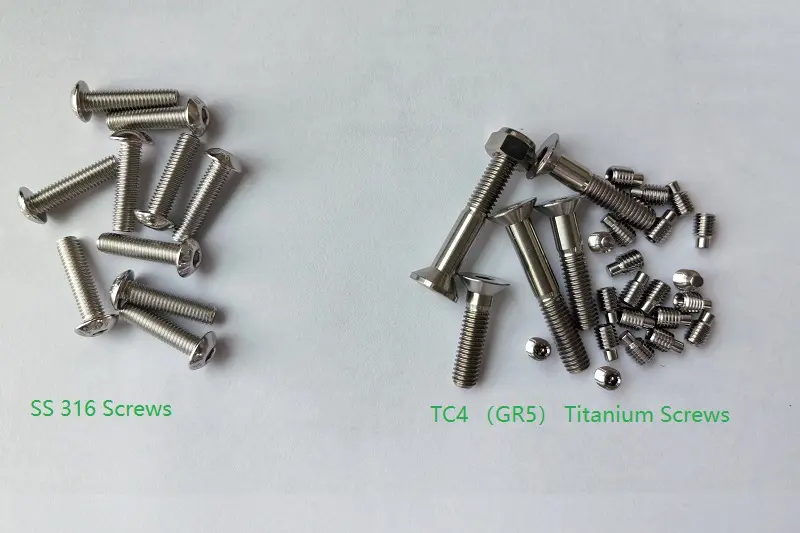 Titanium screw