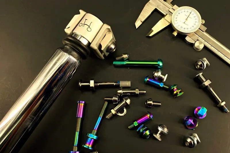 What are titanium screws used for?